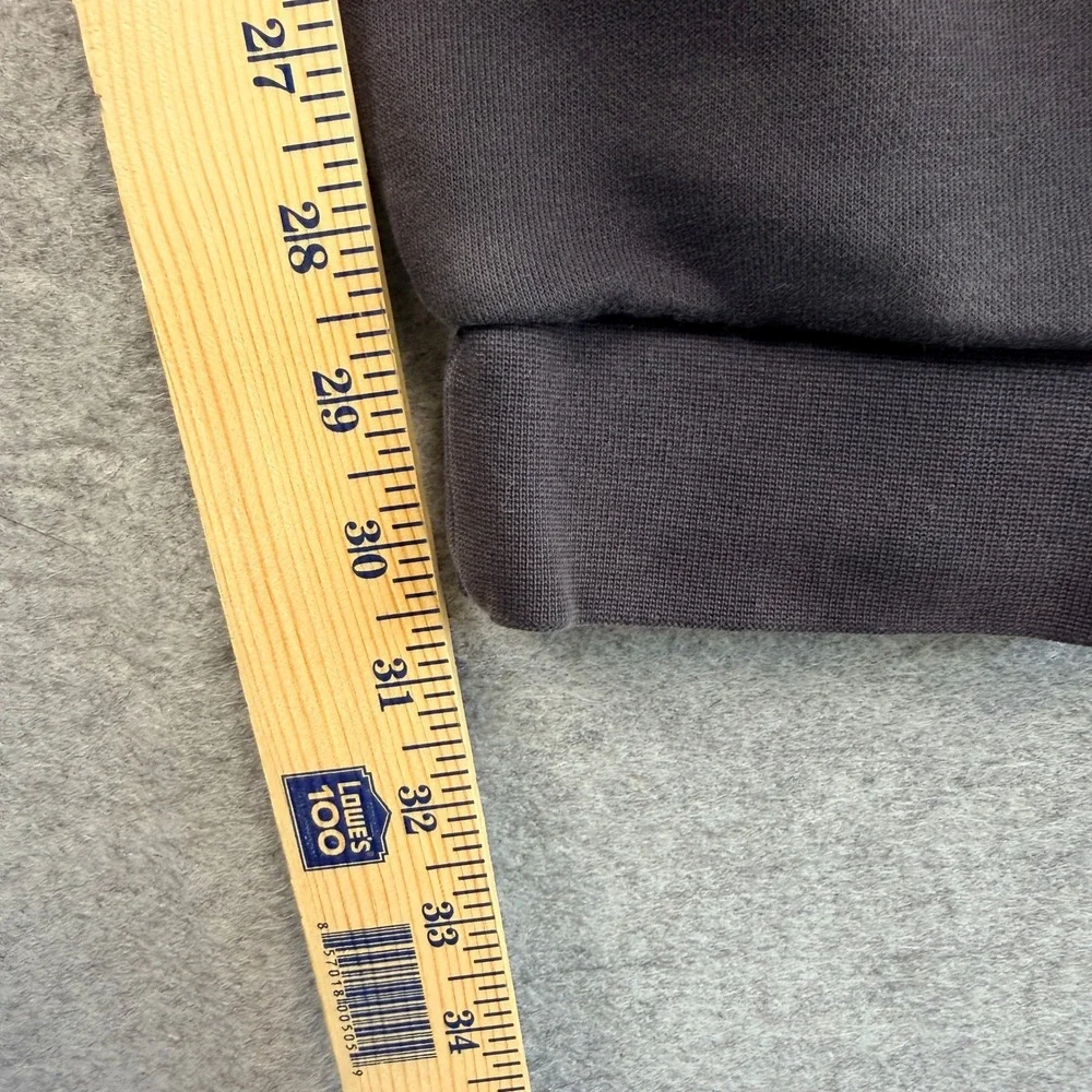 Adidas Jogger Sweatpants Mens Medium Black Logo Elastic Waist Gym Athleisure
